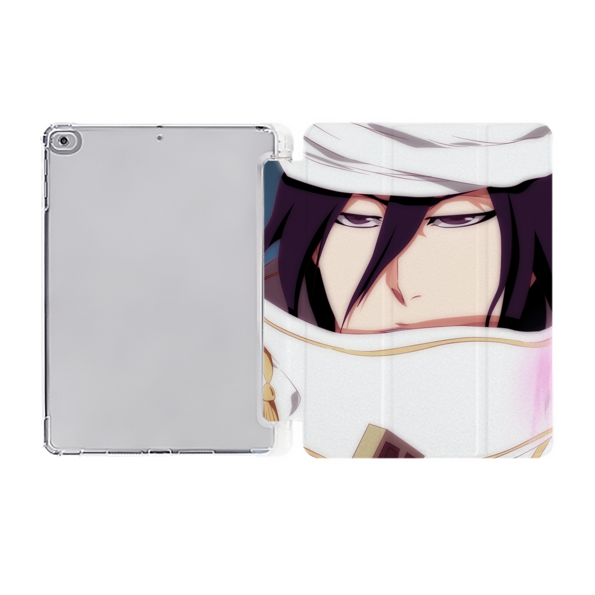（画像用） ブリーチ BLEACH IPad ケース ペン収納付き 三つ折りスタンド PUレザー×シリコン 対応機種9.5/10.5/10.9インチ